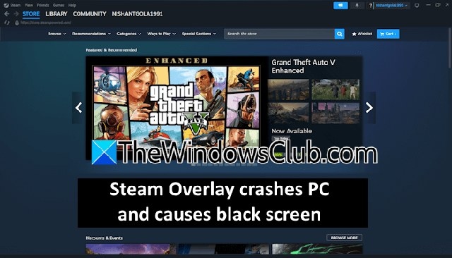 How to fix Steam Overlay black screens and PC crashes