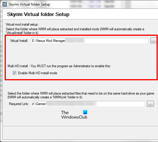 Enable Multi-HD Install mode